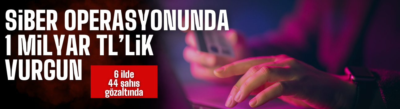 Siber Operasyonlarda 1 Milyar TL'lik vurgun