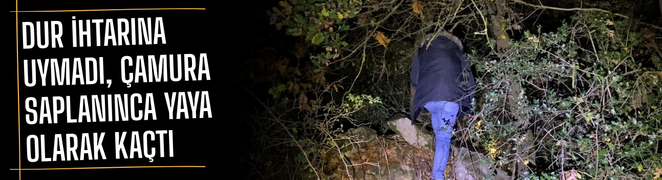 Polisten Kaçan Şüpheli, 30 Kilometre Süren Kovalamacada Çamura Saplandı