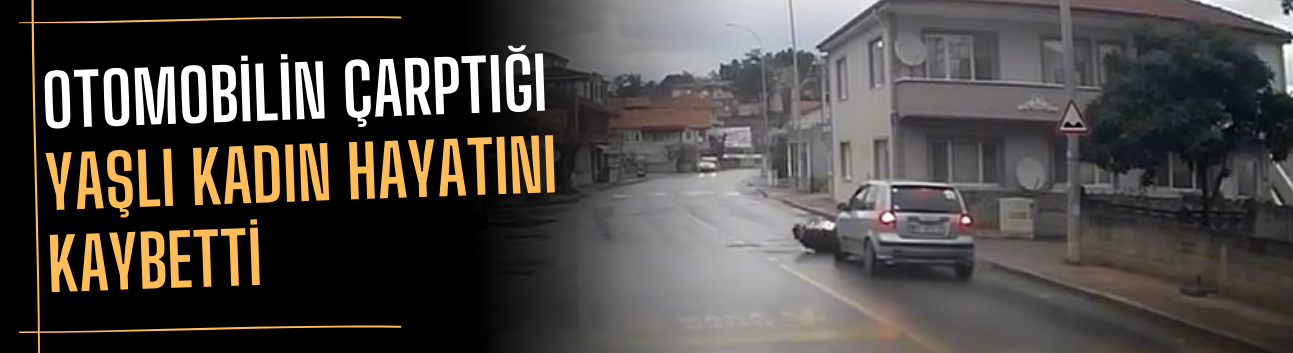 Otomobilin çarptığı yaşlı kadın hayatını kaybetti