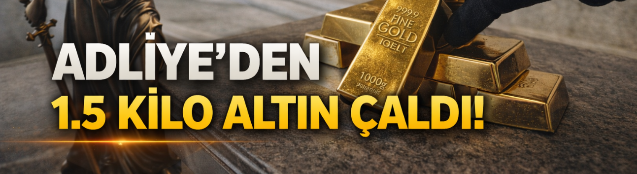 Adli emanet bürosundan altın çaldı!