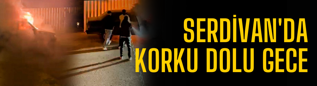 Serdivan'da korku dolu gece