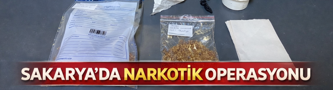 Sakarya’da Narkotik Operasyonu