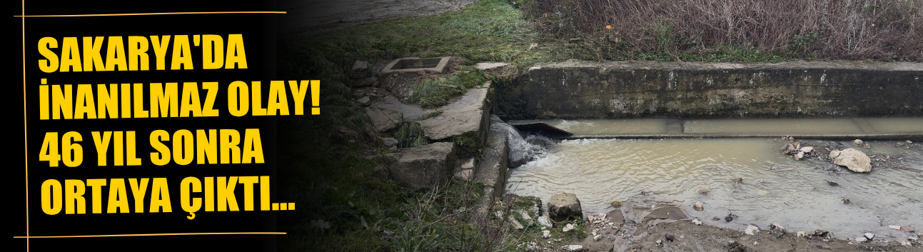 Sakarya'da inanılmaz olay! 46 yıl sonra ortaya çıktı...