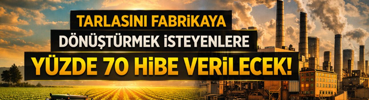 Tarlasını fabrikaya çevirene hibe!