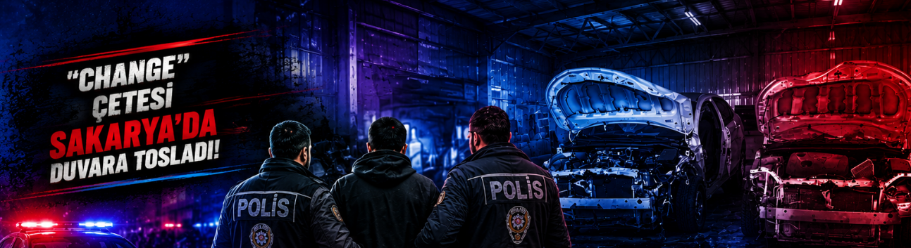 "Change" çetesi Sakarya'da duvara tosladı