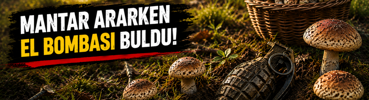 Mantar ararken el bombası buldu