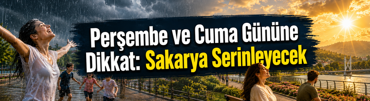Perşembe ve Cuma’ya Dikkat: Sakarya Serinleyecek