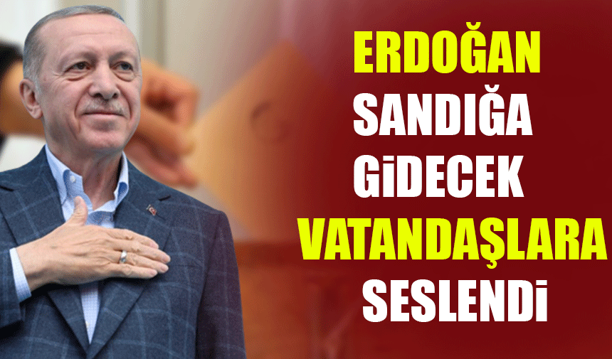 Erdoğan'dan sandığa gidecek vatandaşlara çağrıda bulundu
