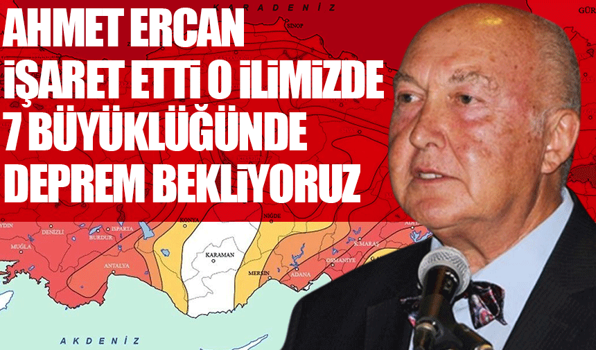 Ahmet Ercan: 7 büyüklüğünde deprem bekliyoruz