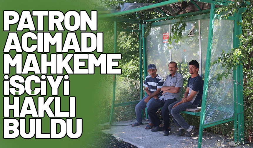 Patron acımadı, mahkeme işçiyi haklı buldu