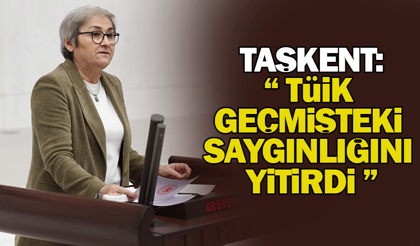 Ayça Taşkent'ten TÜİK'e gönderme