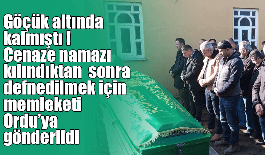 Tekirdağ'da göçük altında kalarak ölen işçi için Sakarya'da cenaze töreni düzenlendi