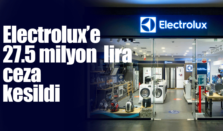 Electrolux'e 27,5 milyon lira ceza
