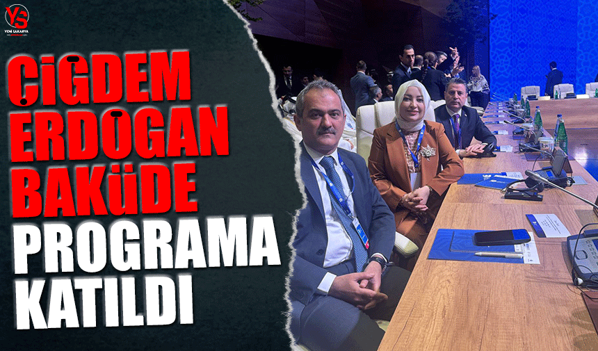Çiğdem Erdoğan Bakü'de programa katıldı