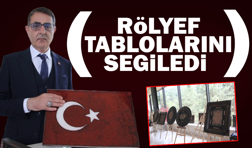 Bakıra şekil veren Sakaryalı sanatçı, rölyef tablolarını sergiledi