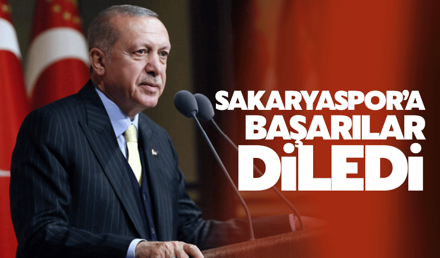 Erdoğan'dan Sakaryaspor'a başarı mesajı