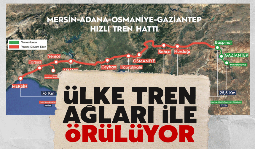 Ülke tren ağları ile örülüyor