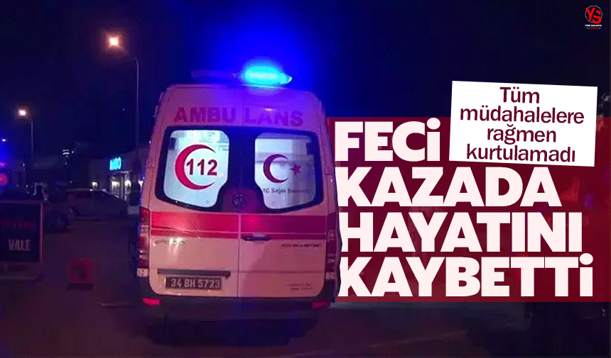 Serdivan'daki feci kazadan acı haber