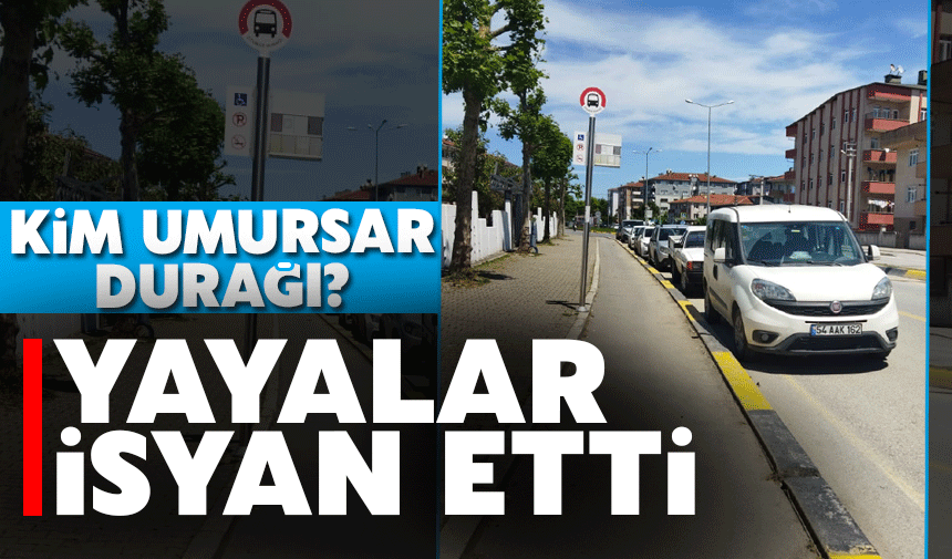 Duraklar park yeri oldu!