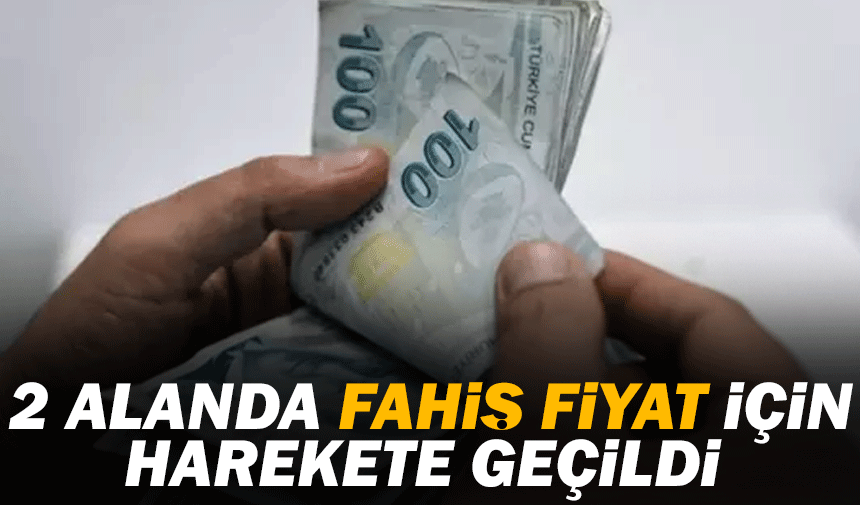 2 alanda fahiş fiyat için harekete geçildi