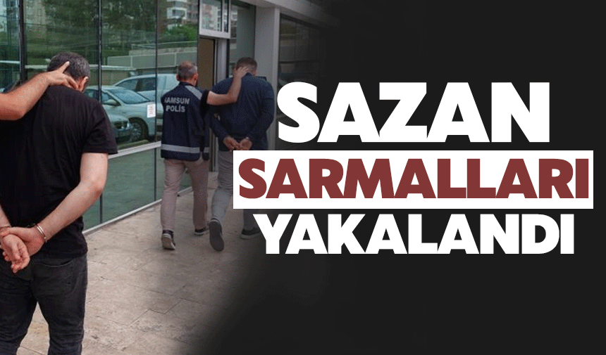 Sazan sarmalları yakalandı