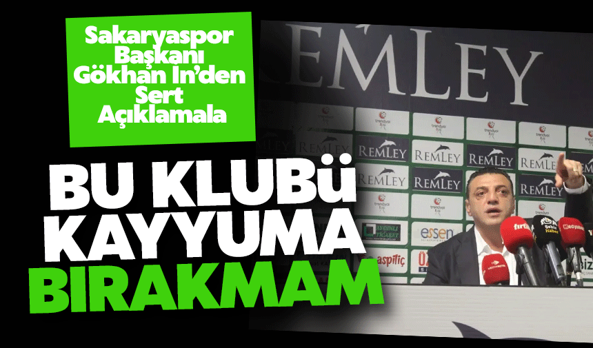 Başkan İn'den sert açıklamalar