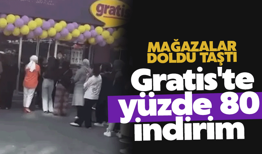 Yüzde 80 indirimi duyan mağazaya koştu