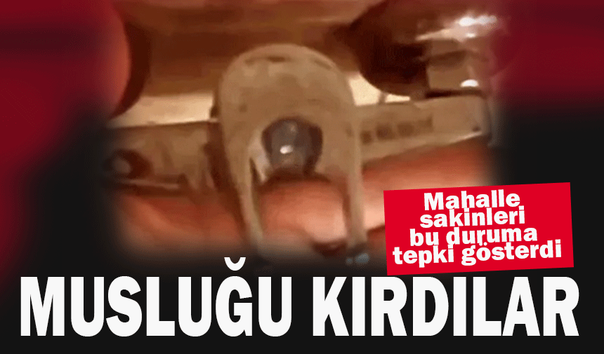 Musluk başlıklarını kırdılar