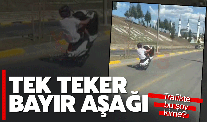 Tek Teker Üzerinde Metrelerce Gitti