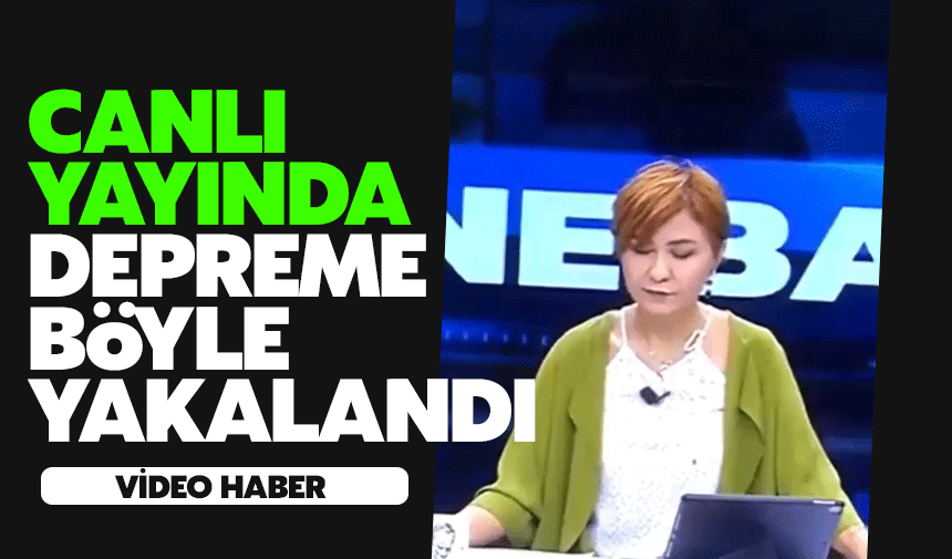 Canlı Yayında depreme yakalandı | Malatya'da depreme böyle yakalandı