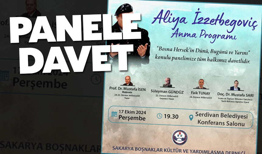 Aliya İzzetbegoviç Anma Programı düzenlenecek