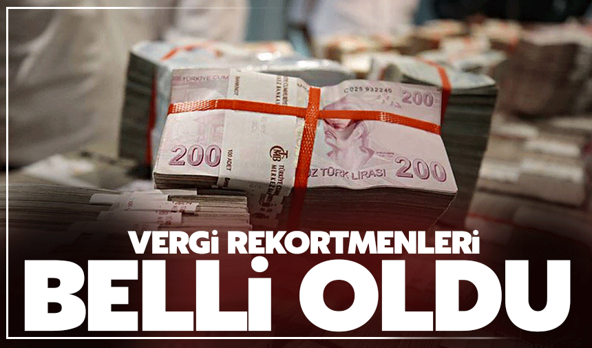 Vergi rekortmenleri belli oldu:  İşte detaylar...