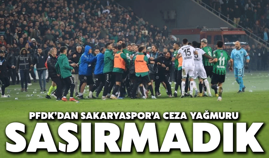 Sakaryaspor’a derbi sonrası disiplin sevkleri yağdı