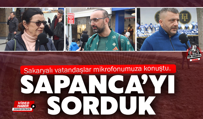 Vatandaşlara Sapanca'yı sorduk