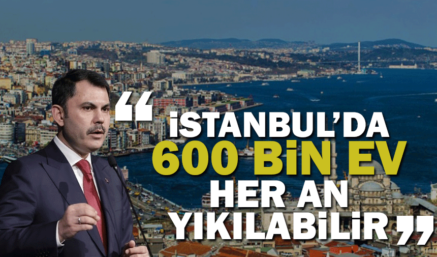 Bakan Kurum: "İstanbul'da 600 bin ev her an yıkılabilir"