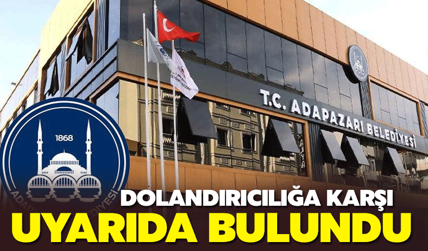 Belediyeden dolandırıcılığa karşı uyarı!