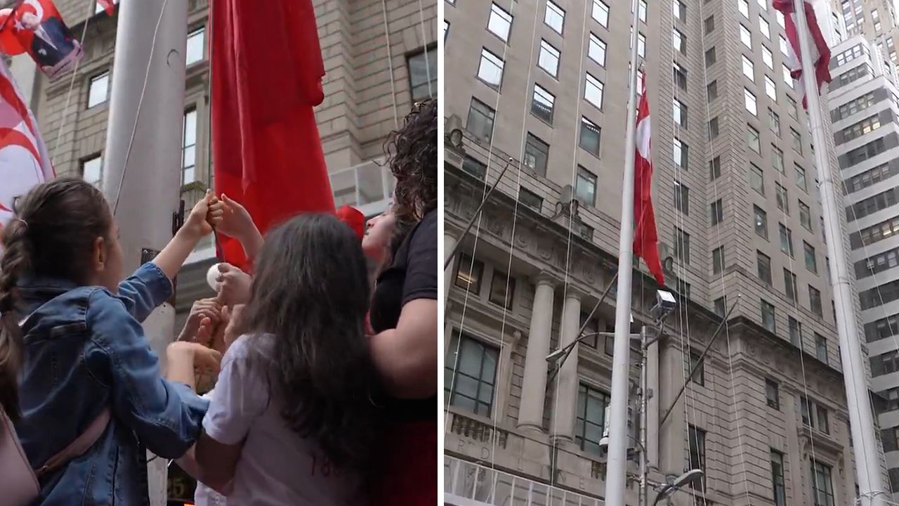 Türk Bayrağı Wall Street'te Göndere Çekildi