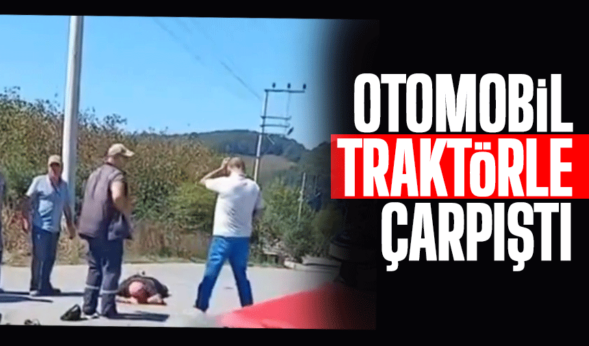 Kocaali’de Otomobil ile Traktör Çarpıştı: 3 Yaralı