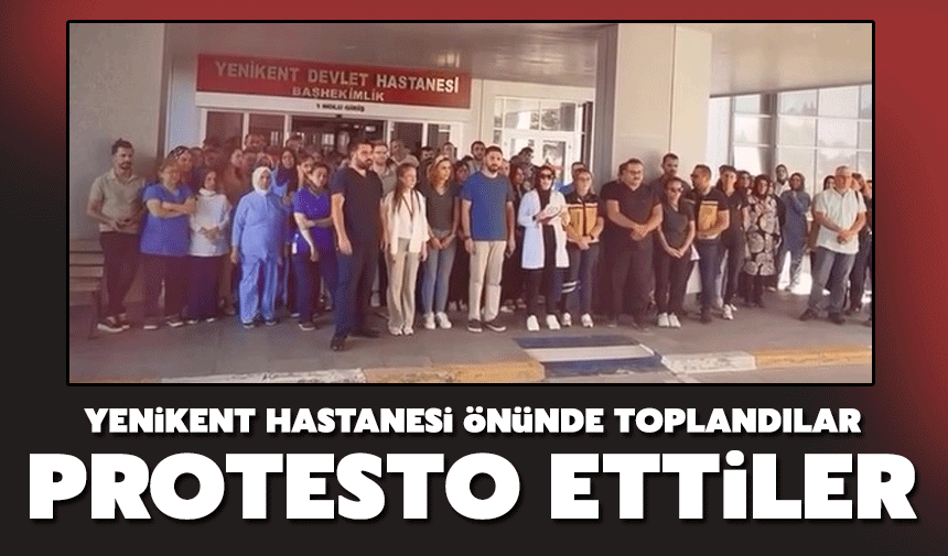 Yenikent'te yaşanan silahlı saldırıya protesto!