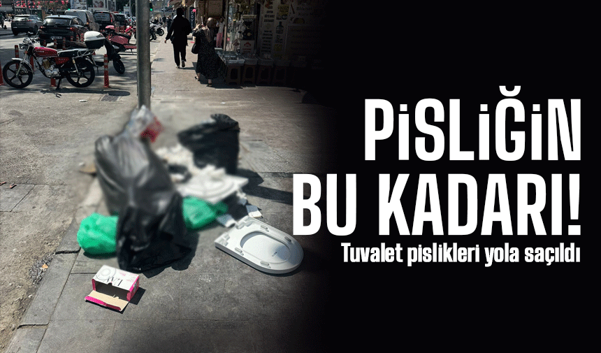 Tuvalet çöpünü kontrolsüz bırakınca..!