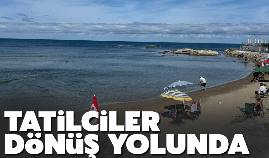 Cebeci Sahili’nde Tatilciler Dönüşe Geçti