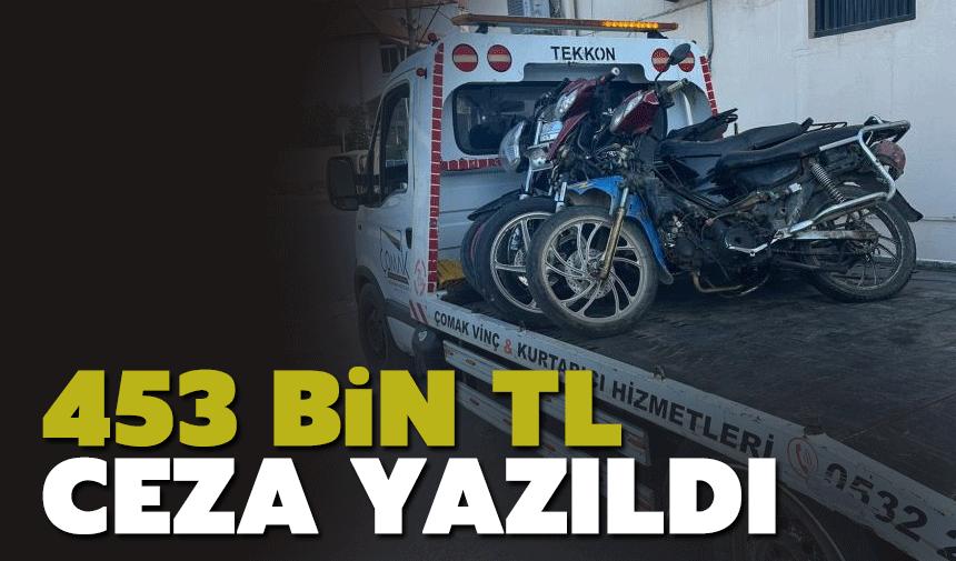 Motosiklet Denetimlerinde 453 Bin TL Ceza Kesildi