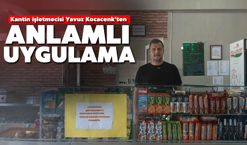 Serdivan Farabi Lisesi Kantininde Anlamlı Uygulama
