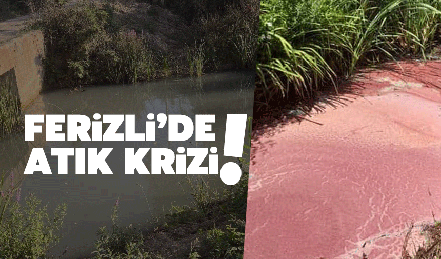 Sanayi Atıkları Mahalle Kanalını Kirletti!
