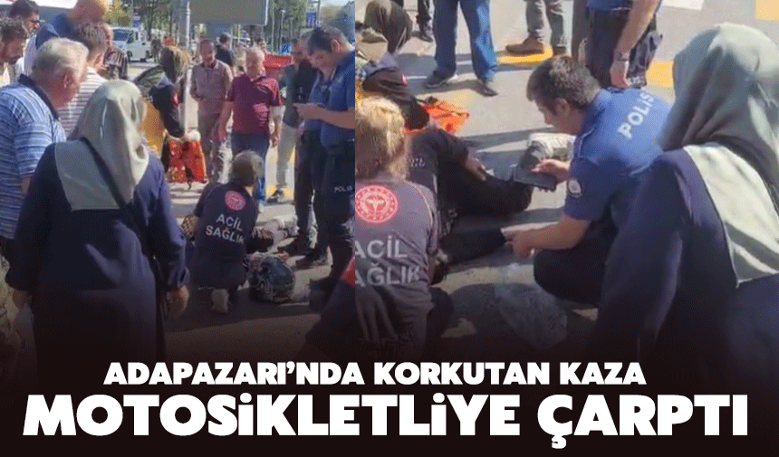 Adapazarı’nda Motosiklet Kazası: 1 Yaralı