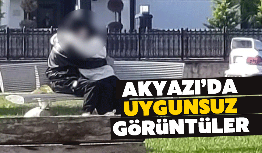 Parkta uygunsuz hareketler tepki çekti!