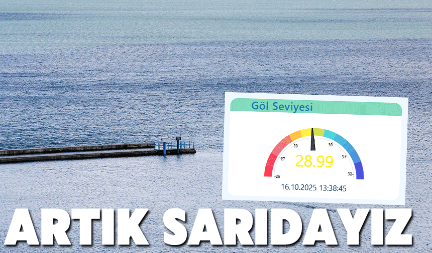 Sapanca Gölü artık sarıda!