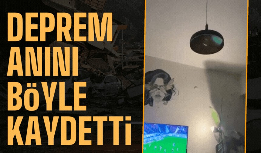 6.1 şiddetindeki deprem böyle görüntülendi | DEPREMDEN İLK GÖRÜNTÜLER