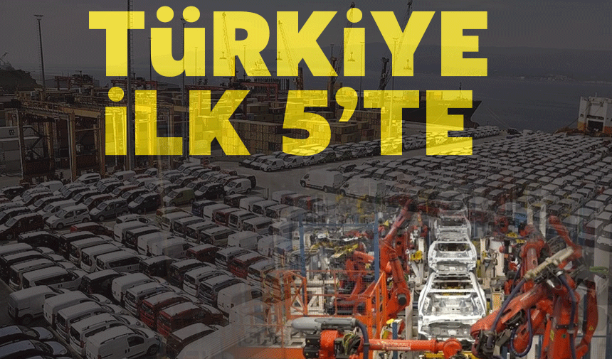 Türk otomotiv sektörü 2025’in ilk 9 ayında rekor ihracata imza attı