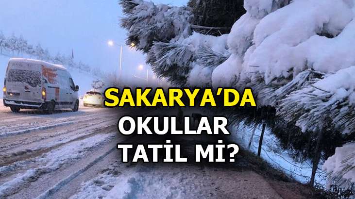 Sakarya’da Yoğun Kar Nedeniyle Tüm Okullara 1 Gün Tatil